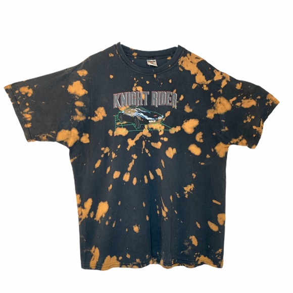 Tops - knight rider vintage distressed bleached t shirt